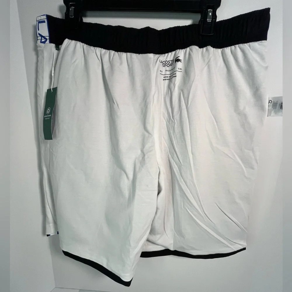 LACOSTE Athletic Pull-on Fully Lined Shorts w/side pockets & Logo Side Bands - Picture 13 of 16